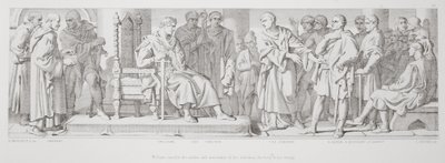 William consults the nobles and merchants of his dukedom for help in his design, from 